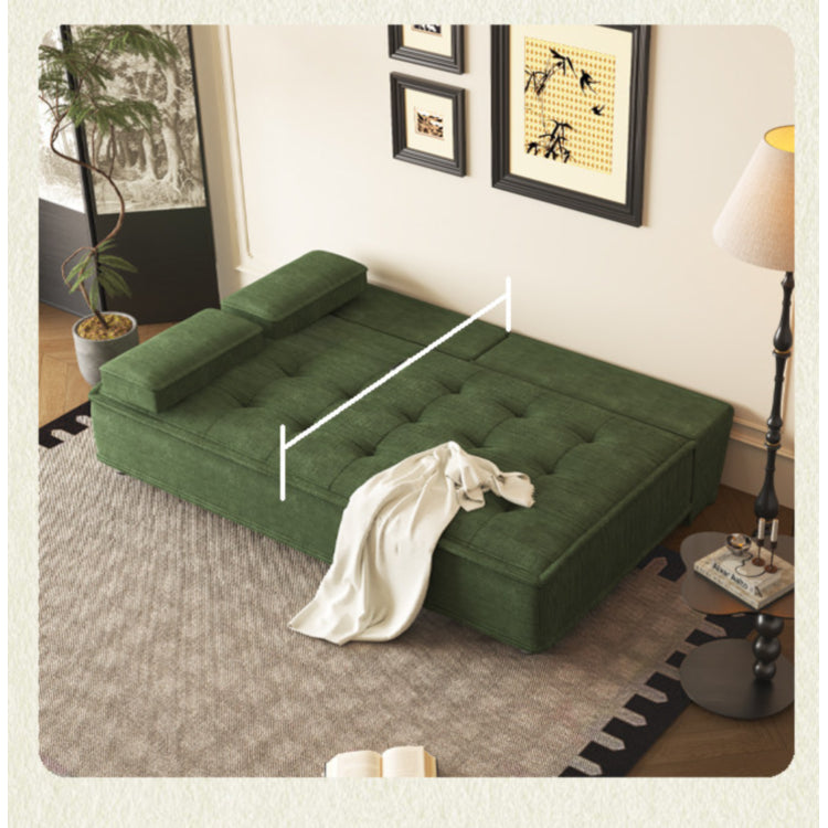 コーデュロイ ソファベッド 折りたたみ式 幅110?200cm|ロータイプ 2WAY リビング用 おしゃれ モダン コンパクト 寝心地 yyjj-1168