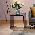 スタイリッシュな強化ガラス製ティーテーブル - モダンなリビングに最適なインテリアアイテム! bd-4565