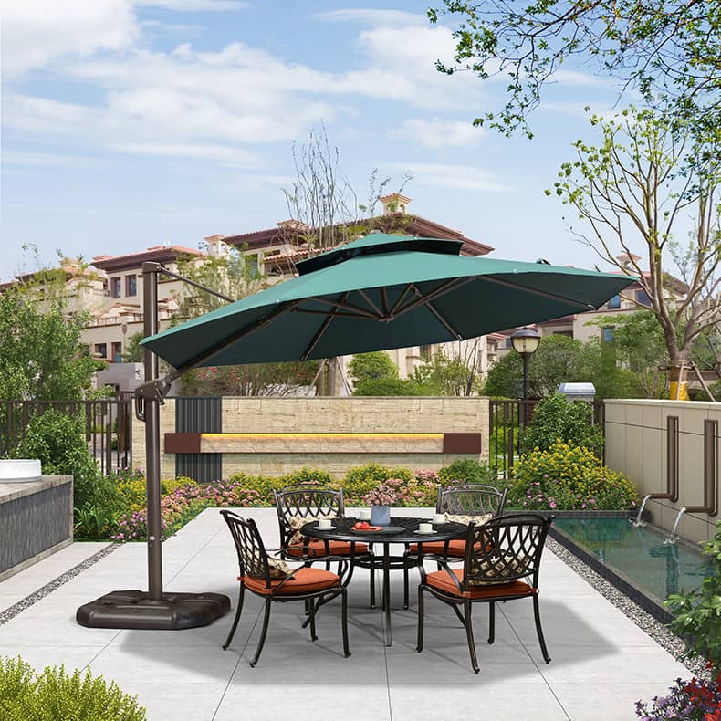 パラソル ガーデンパラソル パラソルセット 大きめ 日除け 雨ざらし パラソル スタンドパラソル zy-127-2