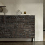 高級チーク製キャビネット - おしゃれで機能的な収納ソリューション hsxz-2190