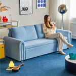 ソファベッド 布製 バウハウスデザイン スライド式 160cm?220cm ワイド対応 リビング用 モダン 高級感 mgj-1162