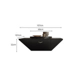 モダンデザインの高級センターテーブル|無垢材×セラミック×大理石の融合 fkb-4387