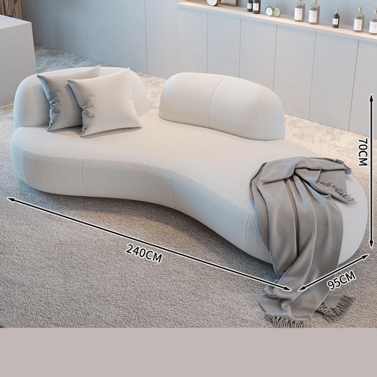 曲線美が魅力のパイン材ソファー|高級感あふれるデザインでリビングをオシャレに演出 fsdb-2276