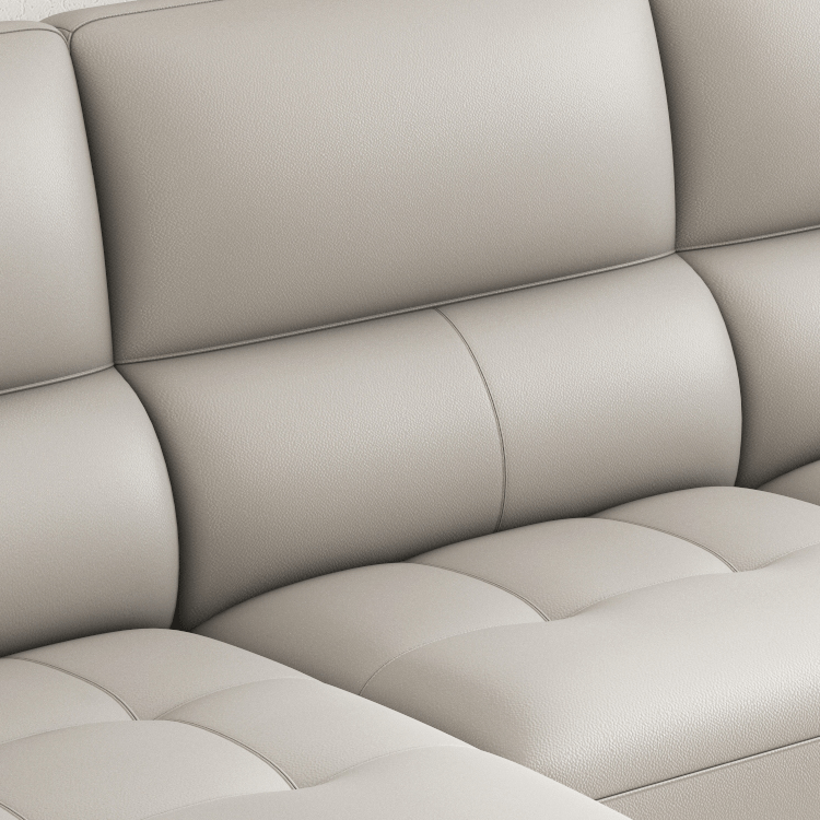 高級本革ラテックスパインソファー | 快適でスタイリッシュな合成皮革リビングソファ hxl-1267