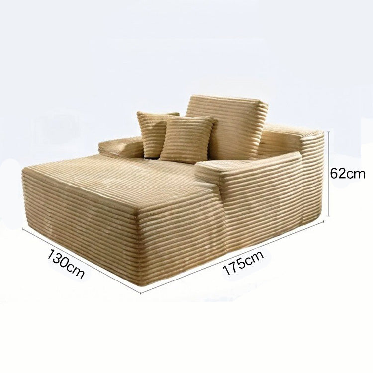 雲朵風シェーズロングソファ ベッド兼用 カバー取り外し可能 0002-sofa