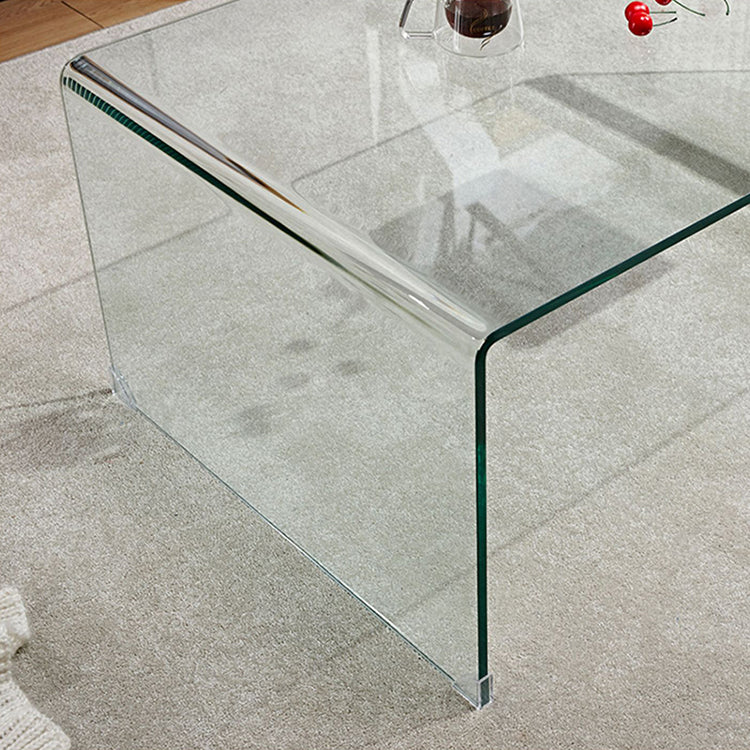 スタイリッシュな強化ガラス製ティーテーブル - モダンなリビングに最適なインテリアアイテム! bd-4565