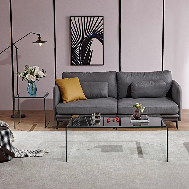 スタイリッシュ強化ガラス製ティーテーブル - モダンなデザインでおしゃれな空間を演出! bd-4561