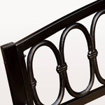 ガーデンベンチ 2人掛け 3人掛け アイアン 肘掛け 背もたれ付き アンティーク調 ガーデンチェア ベンチ コンパクト 長椅子 テラス zy-101