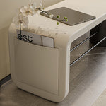 エアレザー製スツール | おしゃれで快適なインテリアアイテム | 多用途デザイン fel-3070