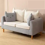 高級木製ソファー|快適なテリークロス&綿素材のソファーセット qm-12