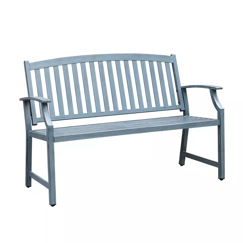 【多色展開】エルゴノミクスデザインのガーデンベンチ|背もたれ?肘掛け付き&抜き模様入り er-150