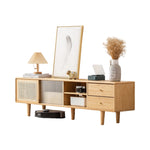 【竹と樹脂とガラスの絶妙ハーモニー】テレビ台の決定版 hsl-80