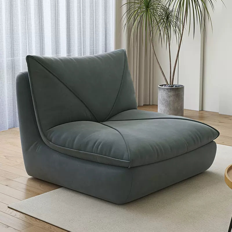 【高級無垢材使用】シリコンフィル&スエード&合皮フェイクレザーソファー - 快適さとスタイルを両立した一台 fkdsm-929