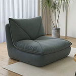 【高級無垢材使用】シリコンフィル&スエード&合皮フェイクレザーソファー - 快適さとスタイルを両立した一台 fkdsm-929