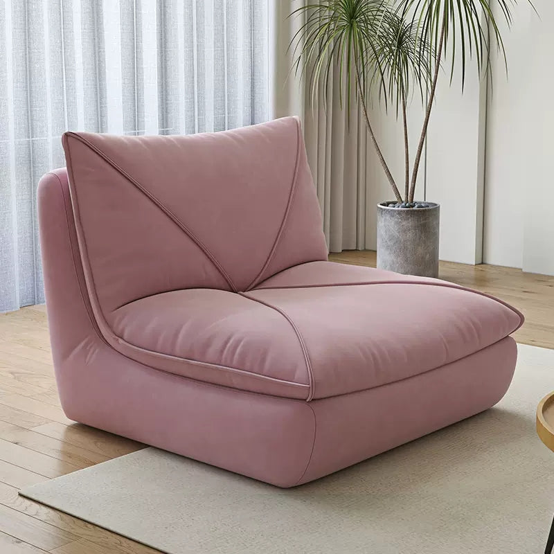 【高級無垢材使用】シリコンフィル&スエード&合皮フェイクレザーソファー - 快適さとスタイルを両立した一台 fkdsm-929