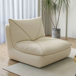 【高級無垢材使用】シリコンフィル&スエード&合皮フェイクレザーソファー - 快適さとスタイルを両立した一台 fkdsm-929