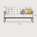 アッシュ材&合成皮革 高級ソファー - おしゃれで快適なリビングの主役 fcp-1304