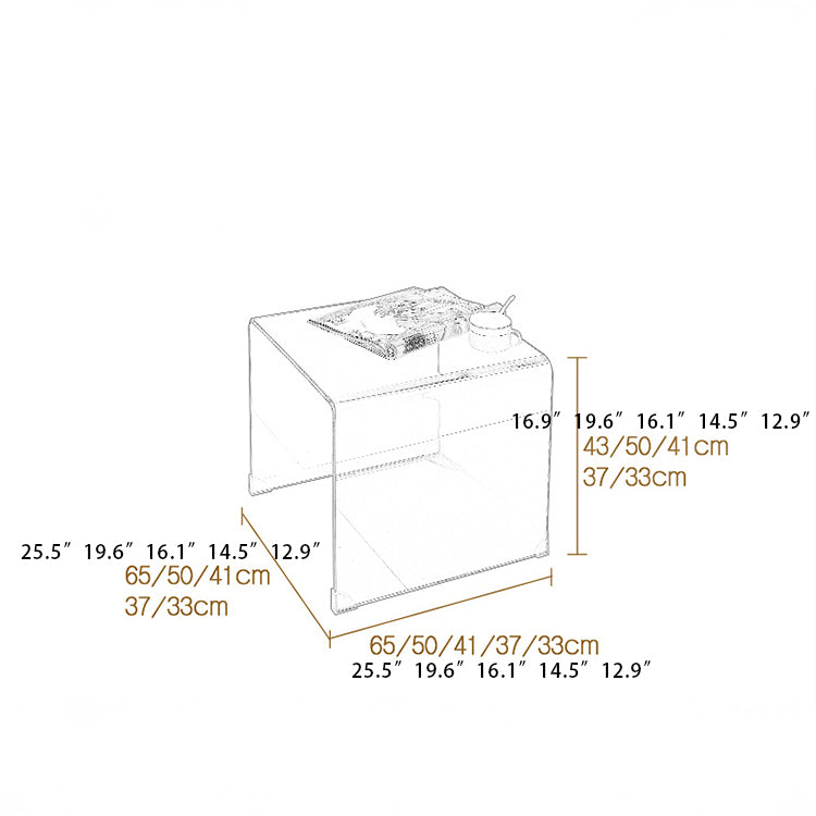 スタイリッシュな強化ガラス製ティーテーブル - モダンなリビングに最適なインテリアアイテム! bd-4565
