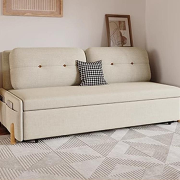 シリコンフィル使用!快適な座り心地の多層板製ソファー - 綿麻カバーのオシャレなデザイン fsx-5128