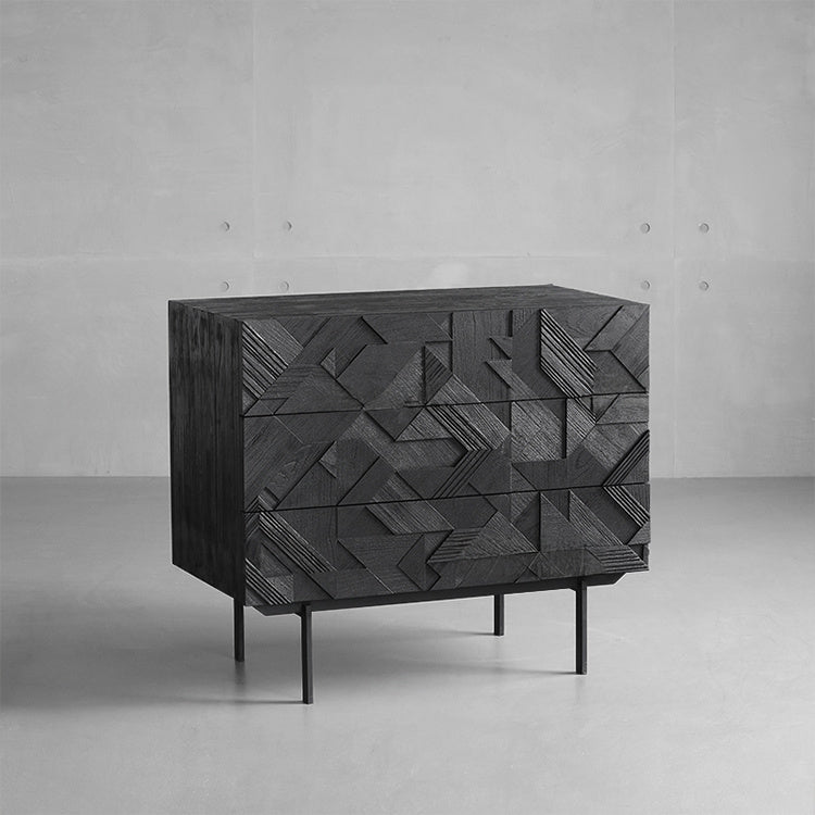 高品質チーク多層板キャビネット - モダンでスタイリッシュな収納ソリューション hsxz-2201