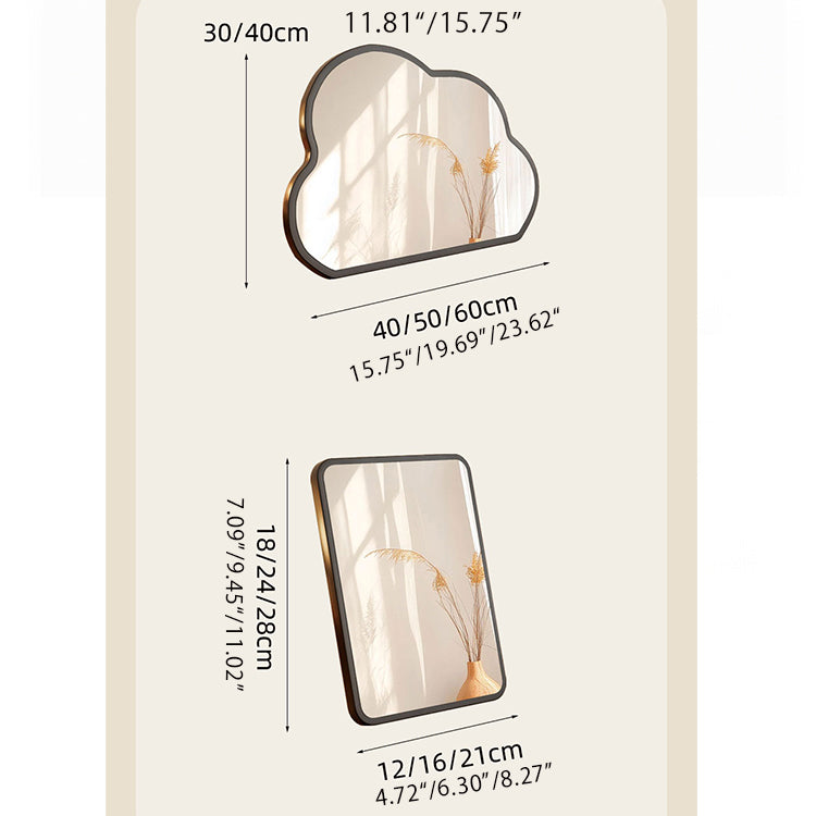 高品質ガラス製ミラー - シンプルでスタイリッシュなデザイン、どんな空間にもマッチ! fzbl-3008