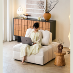 ふんわりクッション 折りたたみソファベッド 1人掛け リビング用 伸縮タイプ リラックス系 コンパクトソファ fms-1844-02