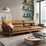 高品質パイン材使用 ラテックス&シリコンフィル詰め 合成皮革ソファー hzh-1373