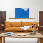 ラグジュアリーソファー パインフレーム ダウン&シリコンフィルクッション 高級綿麻ファブリック Hersa-1646