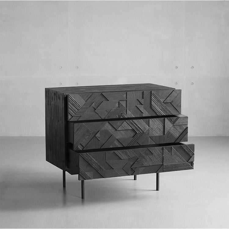 高品質チーク多層板キャビネット - モダンでスタイリッシュな収納ソリューション hsxz-2201