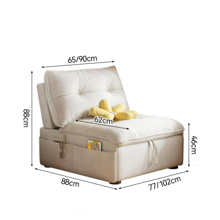 背もたれ角度調節ソファベッド 1人掛け・2人掛け対応 コンパクト設計 リクライニング機能付き モダンデザイン hemw-1109