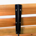 ガーデンベンチ ベンチ 木目調 アルミ ガーデンチェア アルミ製フレーム 長椅子 おしゃれ チェア ガーデン アウトドア zy-143