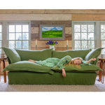 ラグジュアリーソファー パインフレーム ダウン&シリコンフィルクッション 高級綿麻ファブリック Hersa-1646