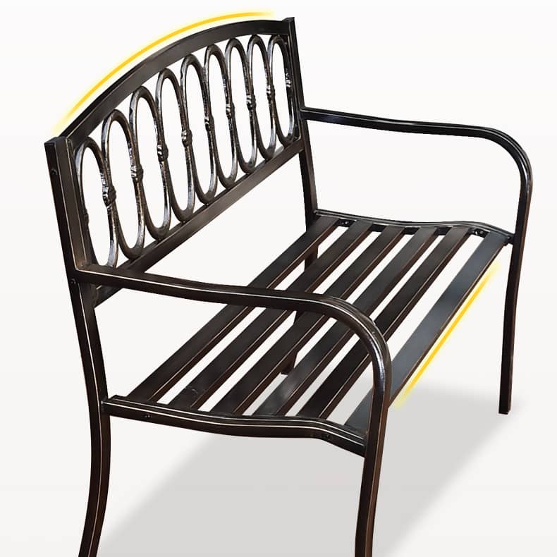 ガーデンベンチ 2人掛け 3人掛け アイアン 肘掛け 背もたれ付き アンティーク調 ガーデンチェア ベンチ コンパクト 長椅子 テラス zy-101