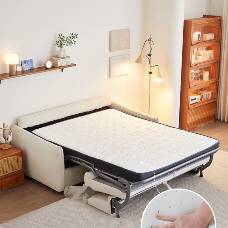 ソファベッド 布製 折りたたみ式 リクライニング対応 幅123~192cm コンパクト 2人掛け ベッド兼用 ファブリック 北欧 シンプル おしゃれ G3-7256