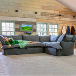 ラグジュアリーソファー パインフレーム ダウン&シリコンフィルクッション 高級綿麻ファブリック Hersa-1646