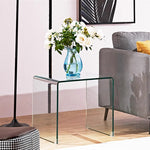 スタイリッシュ強化ガラス製ティーテーブル - モダンなデザインでおしゃれな空間を演出! bd-4561