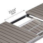 ガーデンテーブル 伸縮テーブル ガーデンセット おしゃれ アウトドア ガーデンファニチャー 伸長式 ガーデニング アウトドア zy-036