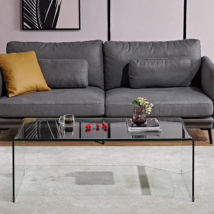 スタイリッシュ強化ガラス製ティーテーブル - モダンなデザインでおしゃれな空間を演出! bd-4561