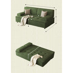 コーデュロイ ソファベッド 折りたたみ式 幅110?200cm|ロータイプ 2WAY リビング用 おしゃれ モダン コンパクト 寝心地 yyjj-1168