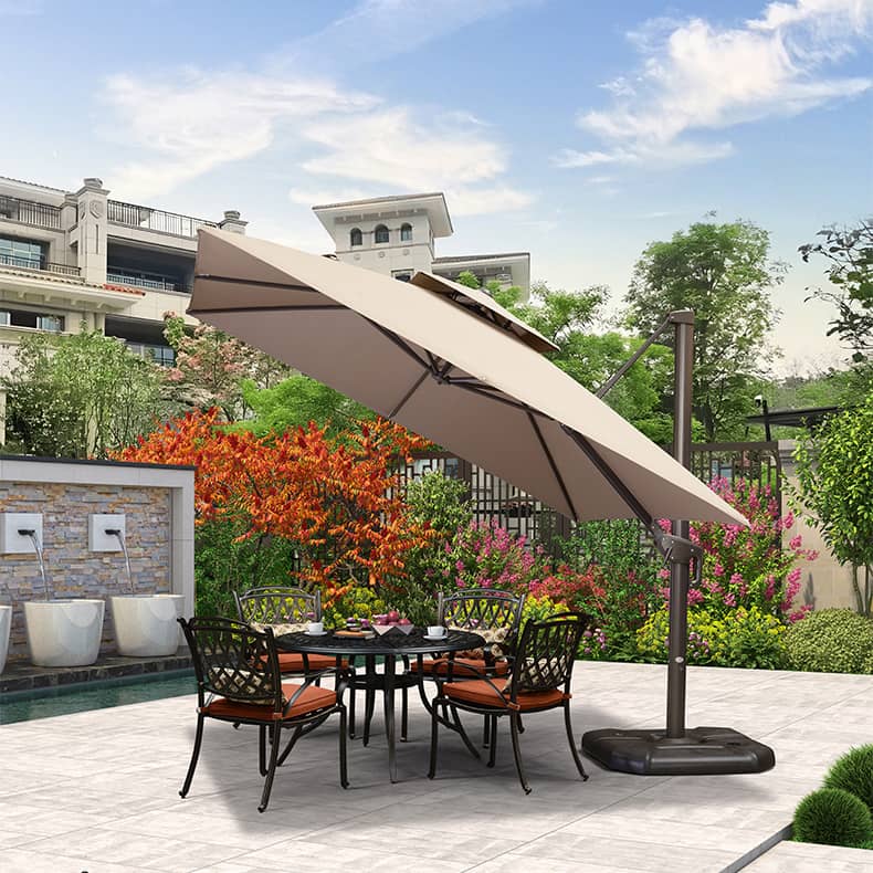 パラソル ガーデンパラソル パラソルセット 大きめ 日除け 雨ざらし パラソル スタンドパラソル zy-127-2