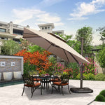 パラソル ガーデンパラソル パラソルセット 大きめ 日除け 雨ざらし パラソル スタンドパラソル zy-127-2