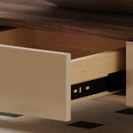 無垢材使用!おしゃれなパインセンターテーブル - モダンデザインと多層板の組み合わせ fxxrj-3164