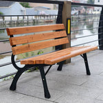 ガーデンベンチ ベンチ 木目調 アルミ ガーデンチェア アルミ製フレーム 長椅子 おしゃれ チェア ガーデン アウトドア zy-143