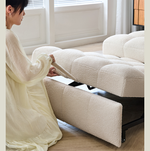 ふんわりクッション 折りたたみソファベッド 1人掛け リビング用 伸縮タイプ リラックス系 コンパクトソファ fms-1844-02