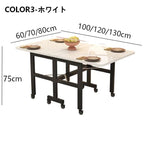 薄型折りたたみダイニングテーブルシンプル多機能伸縮可動長方形 hzyl-3480