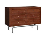 スタイリッシュな無垢材キャビネット|モダンデザイン収納家具 fyf-2236