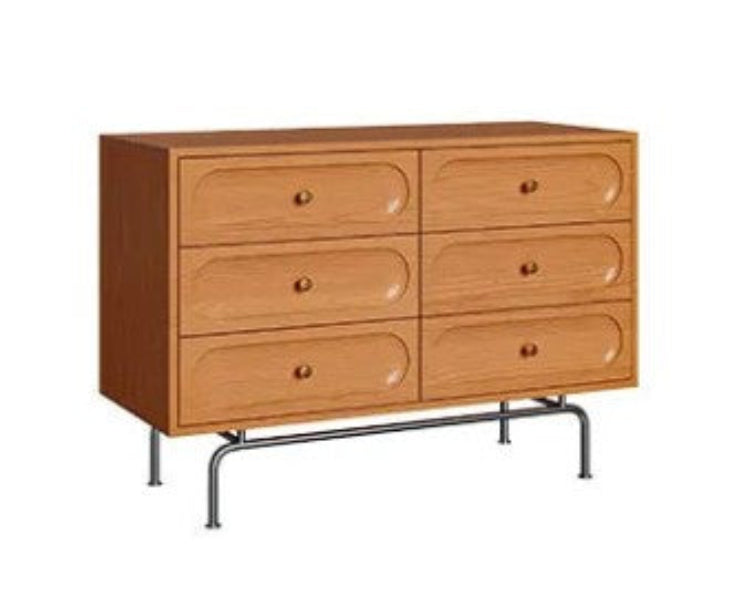 スタイリッシュな無垢材キャビネット|モダンデザイン収納家具 fyf-2236