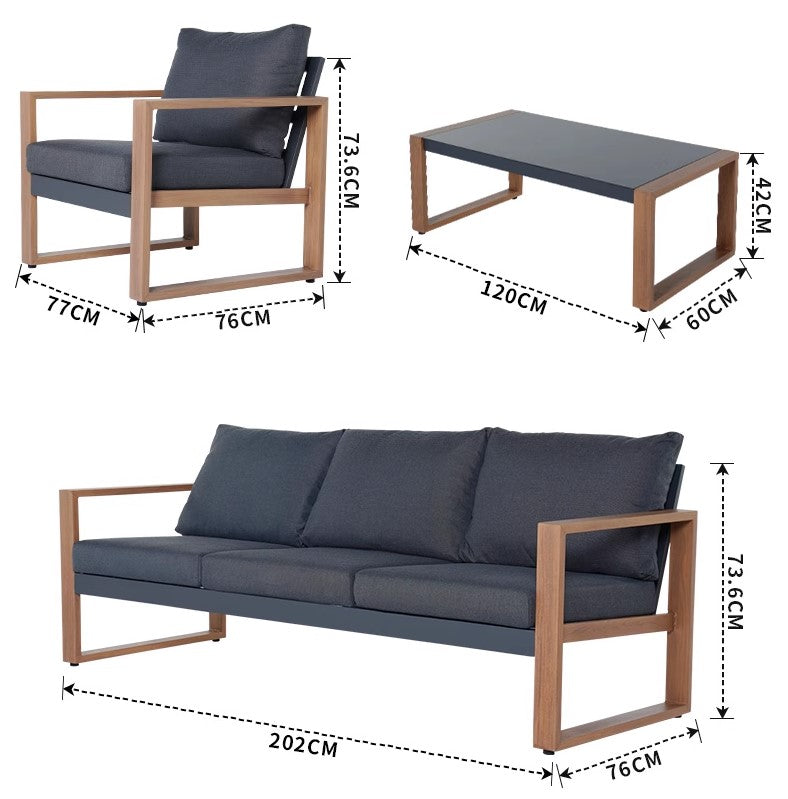 【4点セット】ソファ&ローテーブル|高耐久ポリオレフィン繊維×綿|リビングに上質なひとときを er-139