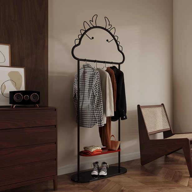 ユニークなデザイン!大理石製ハンガーラックでお部屋を魅了 hsj-2267