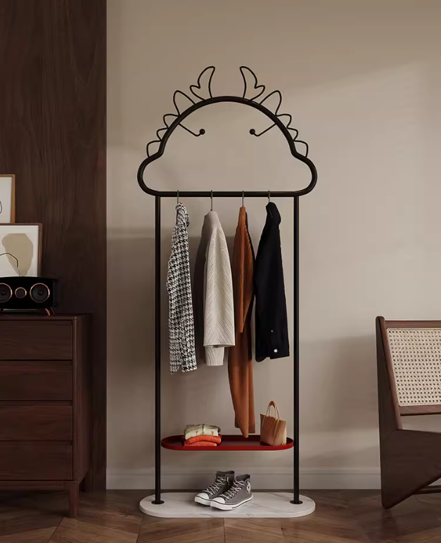 ユニークなデザイン!大理石製ハンガーラックでお部屋を魅了 hsj-2267